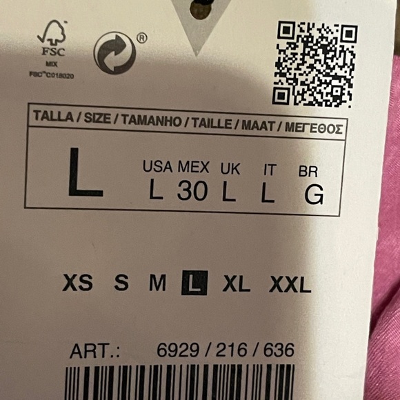 ZARA Pink Satin Flowing Crop Top | Size Large | NWT - Picture 12 of 12